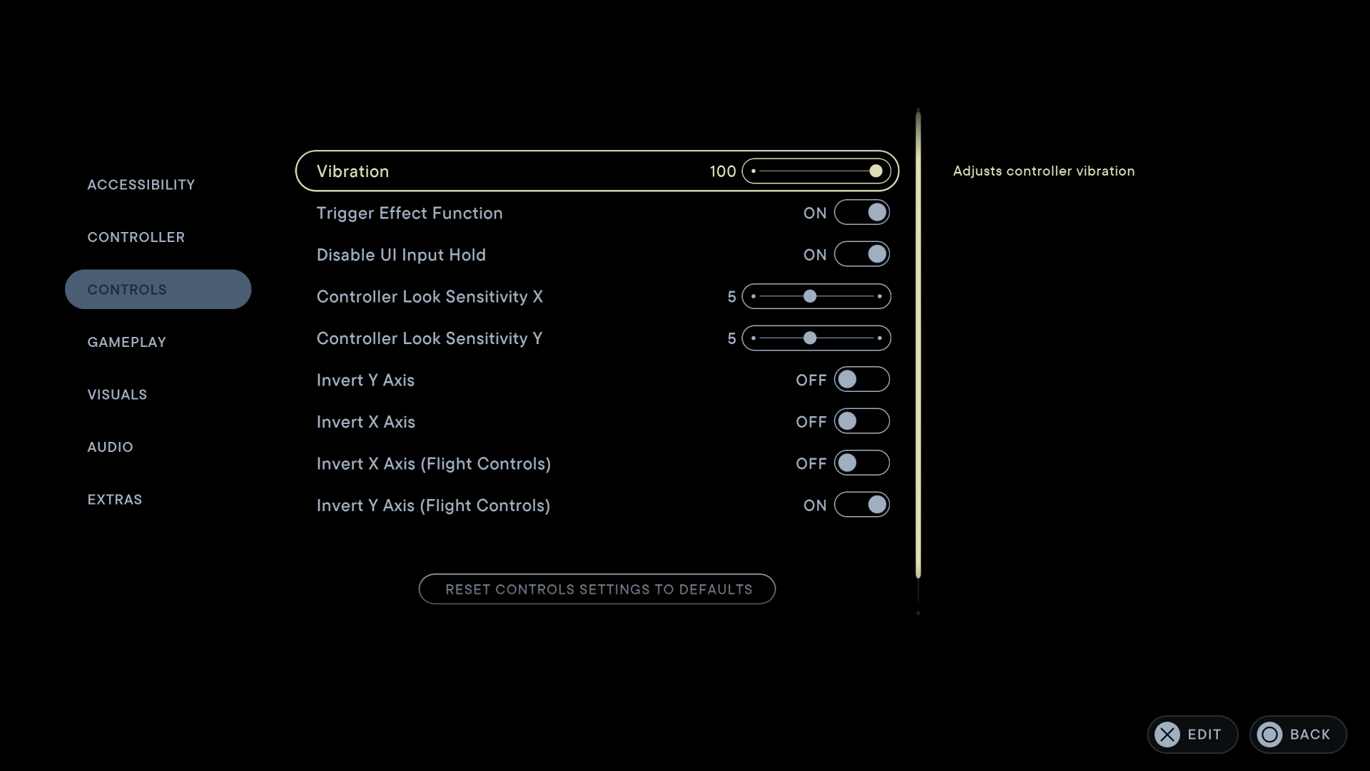 Star Wars Jedi Survivor Control Settings For Ps An Official Ea Site