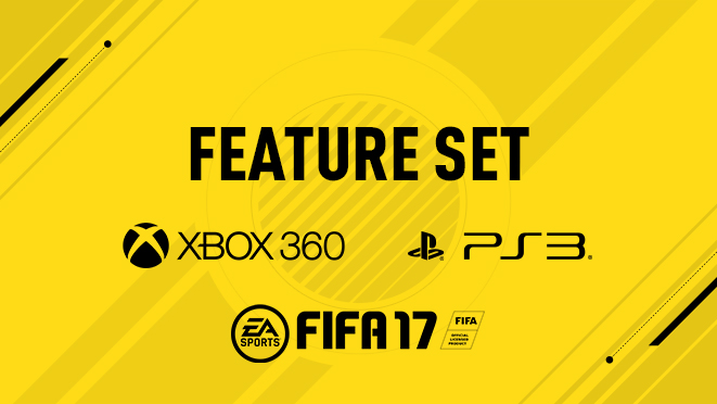 Conjunto de recursos do FIFA 17 para Xbox 360 e PlayStation 3