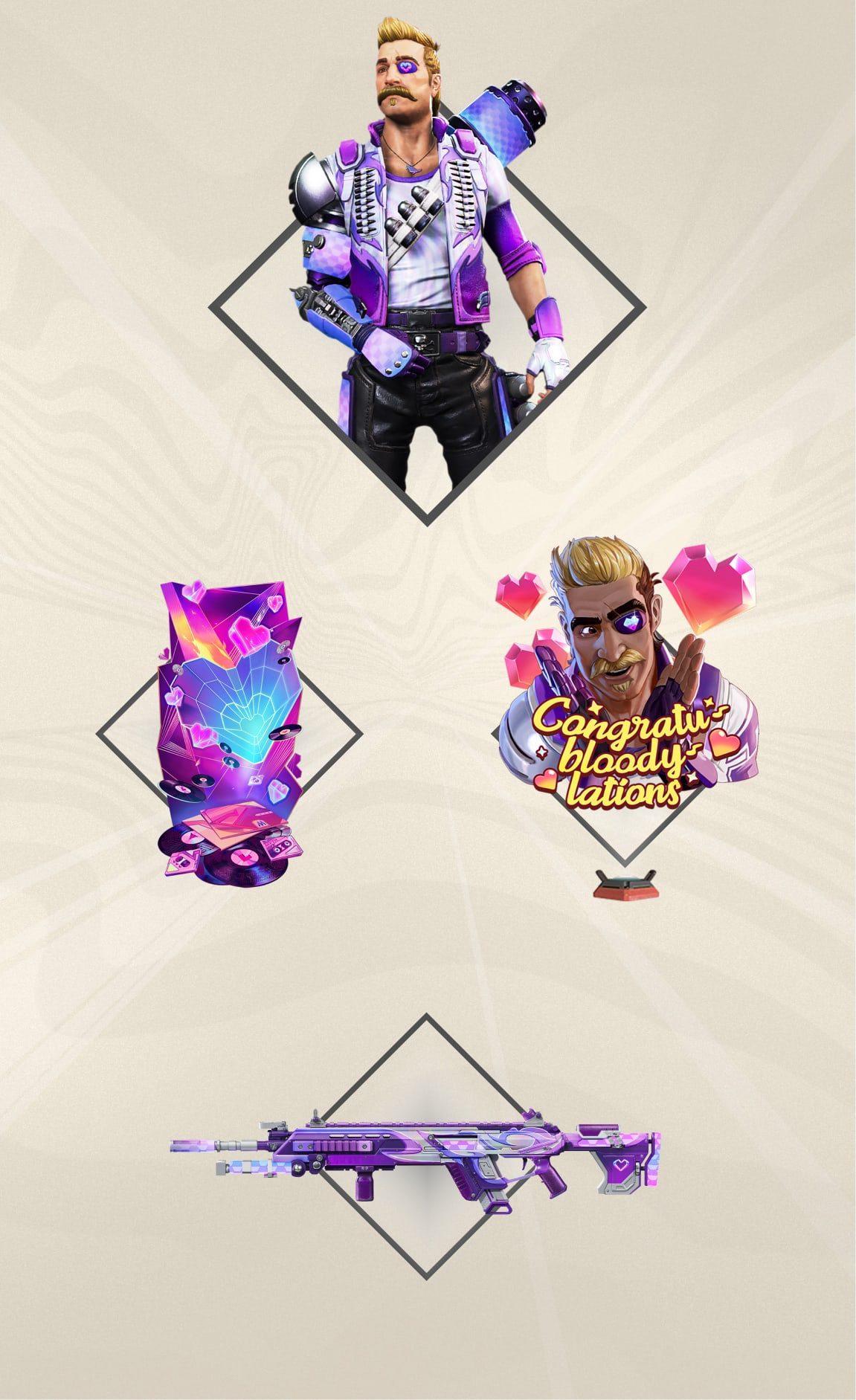 Legend tab asset for Fuse showing off his battle pass rewards.