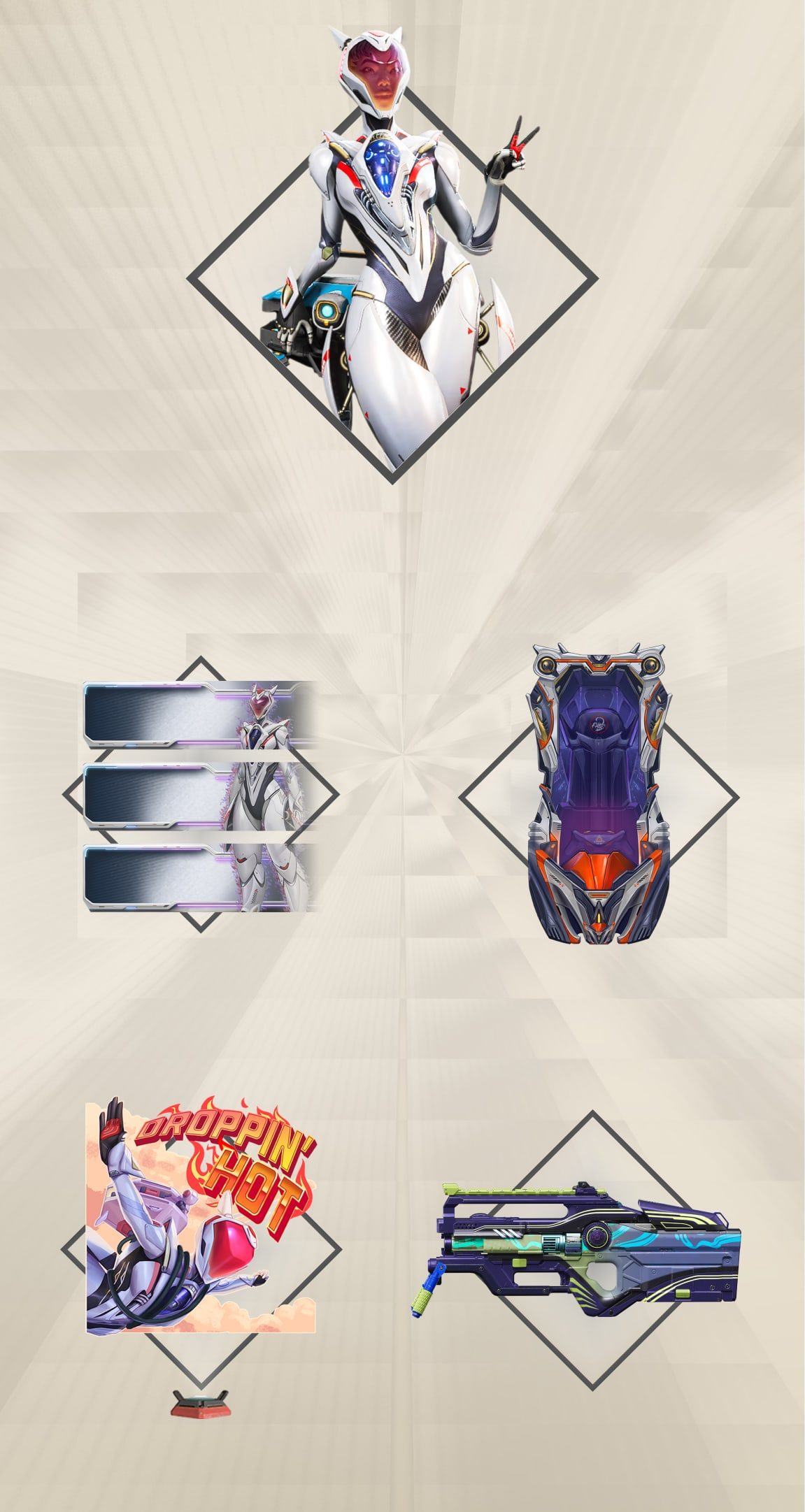 Legend tab asset for Lifeline showing off her battle pass rewards.