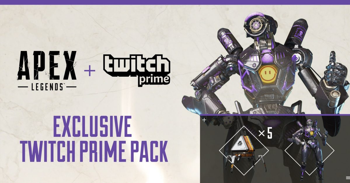 Twitch Prime members get 5 free Apex Legends packs and legendary skin