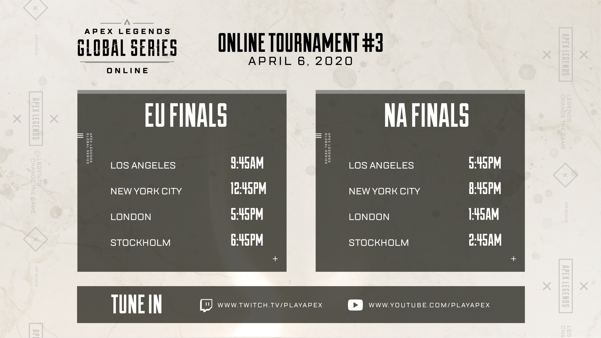 Apex Legends Global Series 100K Online Tournaments Announced