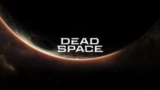 Logo mit dem Text "DEAD SPACE" in einer stilisierten Schrift vor einem Planeten in einer Galaxie von Sternen.