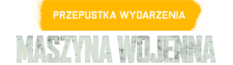 Logo przepustki wydarzenia „Maszyna wojenna” z Battlefield 2042 z pogrubionym tekstem na żółtym tle.