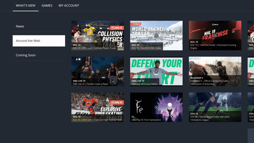 What’s new to the EA Access Hub app