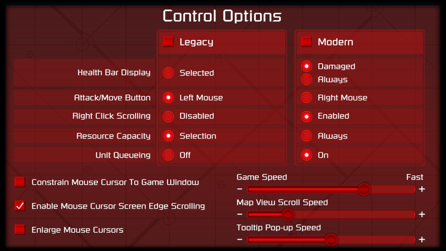 Left click right click r commandandconquer