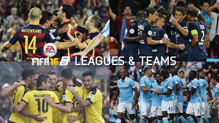 Fifa 16 All Leagues Teams