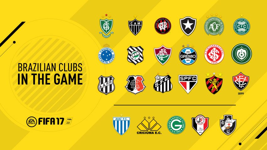 Brazilian Clubs to be Included in FIFA 17