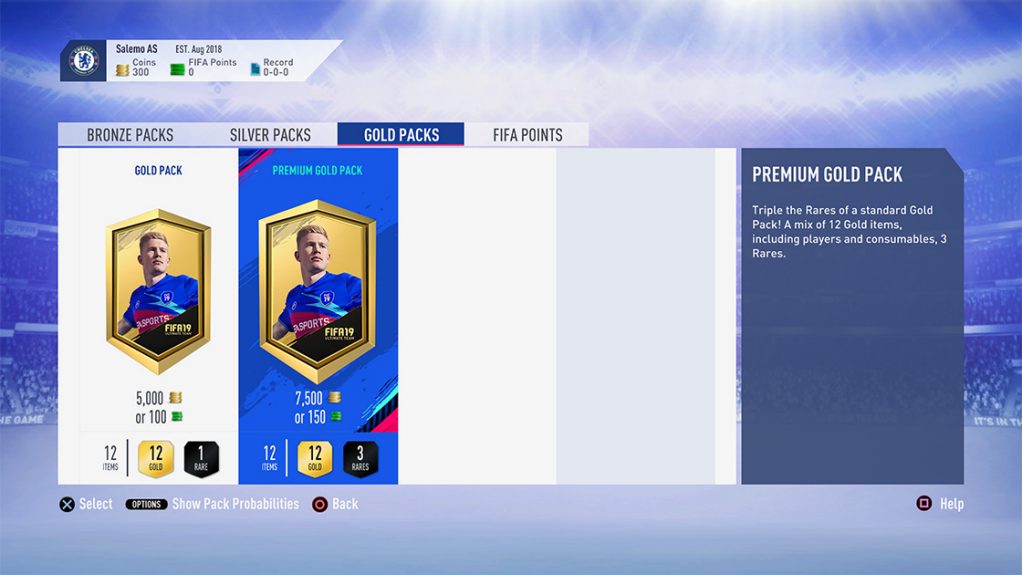 Modos de jogo online do FIFA 19 Ultimate Team