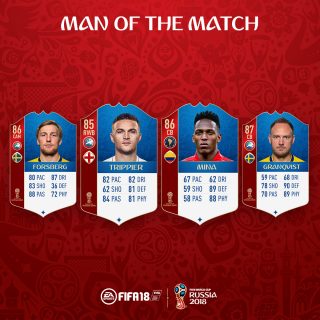 Fifa 18 World Cup Man Of The Match Round Of 16