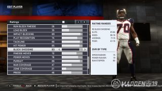 Madden 19 Training Points Chart
