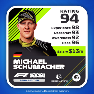 F1 2021 alinha no grid - Michael Schumacher