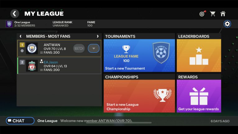 Locker room interface of EA FC Mobile Beta : r/FUTMobile