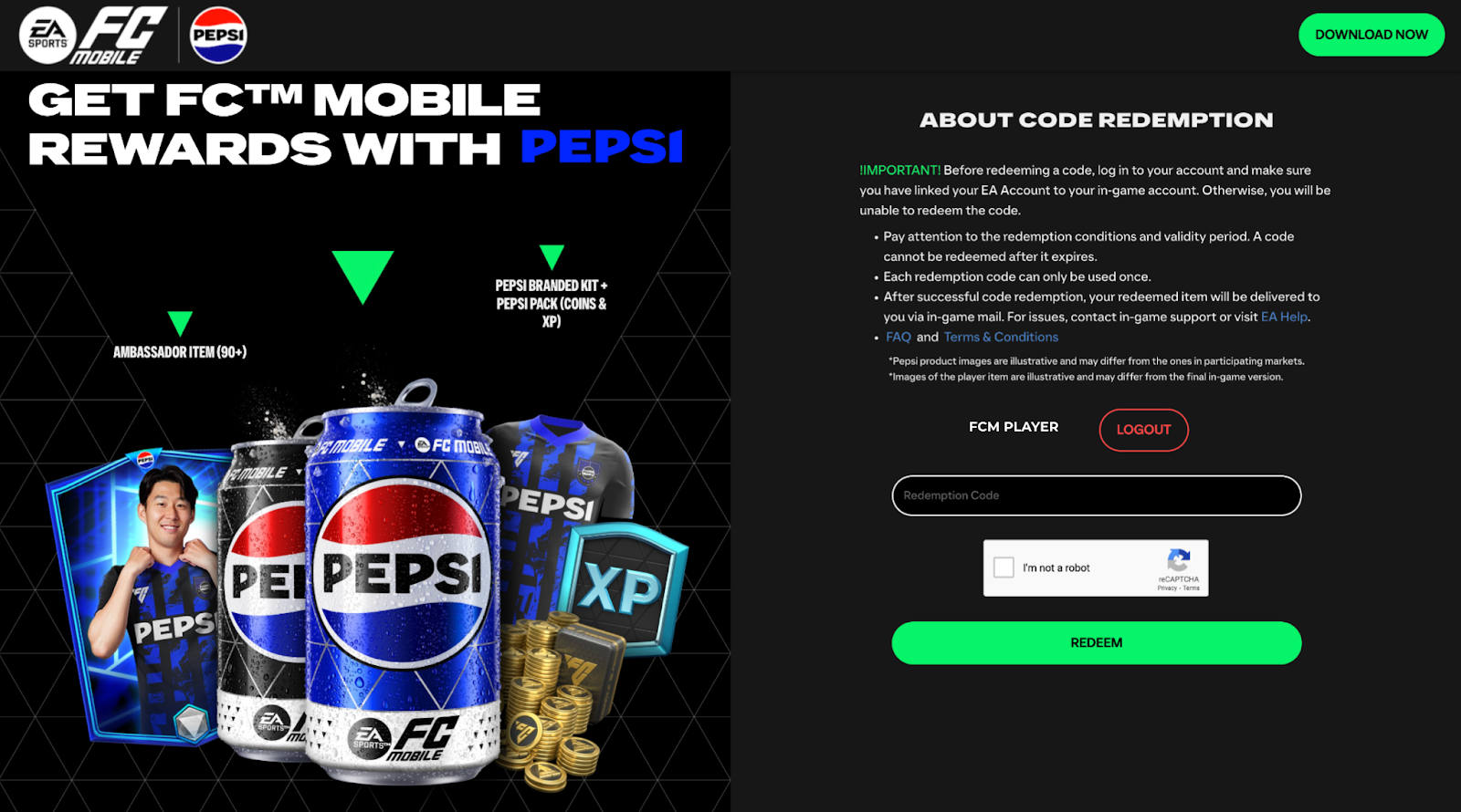 EA SPORTS FC™ Mobile - Pepsi Redeem Code FAQ - EA SPORTS Official Site