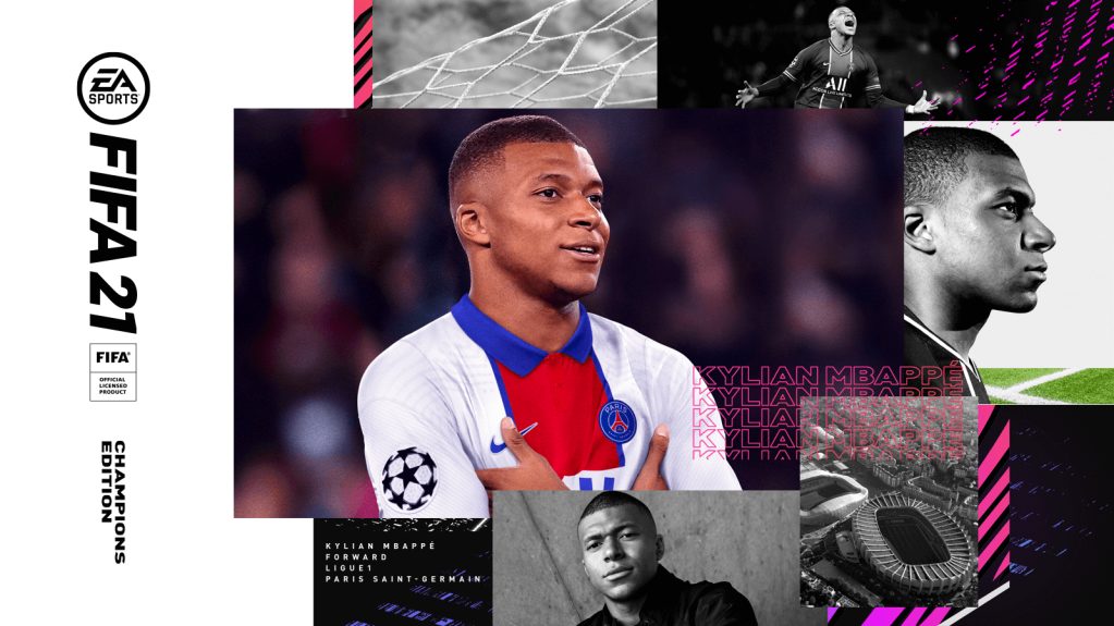 Mbappé, do PSG, está na capa de FIFA 21