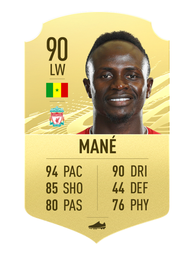 mane liverpool jugador rápido