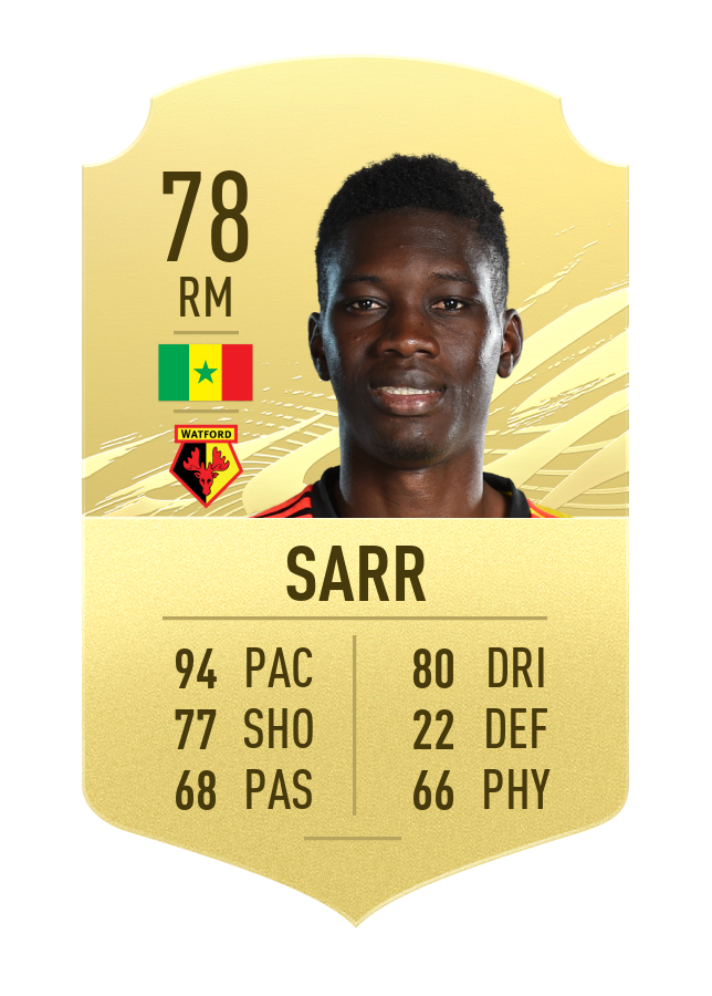 sarr fifa 21 jugadores más rápidos