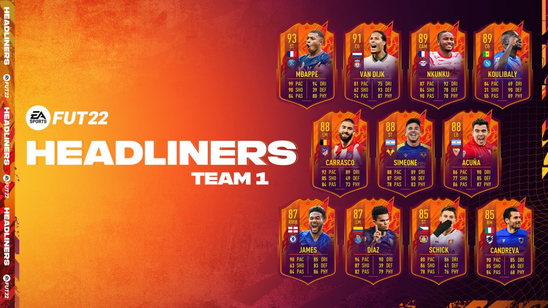 Spoliers!!!!!- Headliners Team 1 with pick 2 the SBCs and