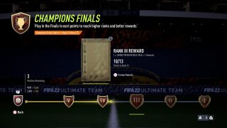 Premiação FUT Champions para FIFA 22 Ultimate Team
