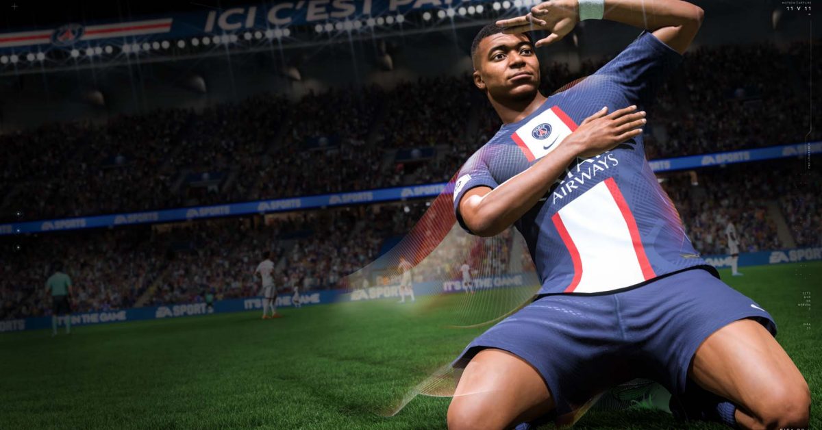 Play FIFA 23 console game editorial photography. Image of