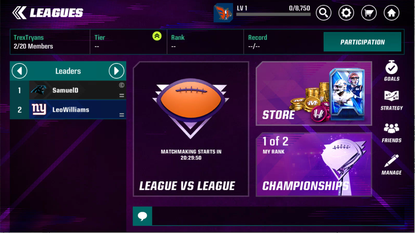 Madden NFL 23 Mobile Gridiron Notes Competitive & Leagues