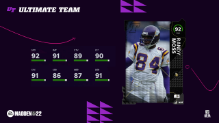 Madden 22: Ultimate Minnesota Vikings Theme Team in MUT 22