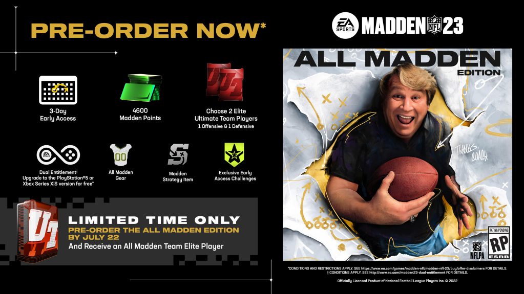 Gridiron Notes Madden NFL 23 PreOrder Details