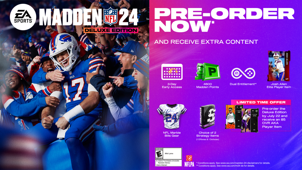 Madden NFL 24 PreOrder Details EA SPORTS