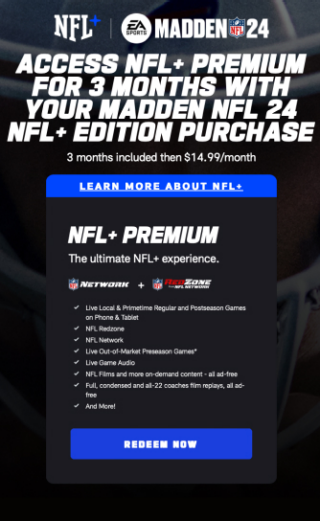 So if I get EA Play Pro I can play Madden unlimited for a month 10