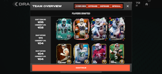 Madden NFL 25 Draft champion draft lineup confirmation overview.