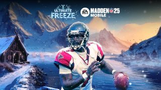 Madden NFL 25 Ultimate Freeze featuring Michael Vick in the middle of the mountains