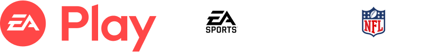 Composite image showing the EA Play logo in red and the EA SPORTS Madden NFL 27 logo in white.