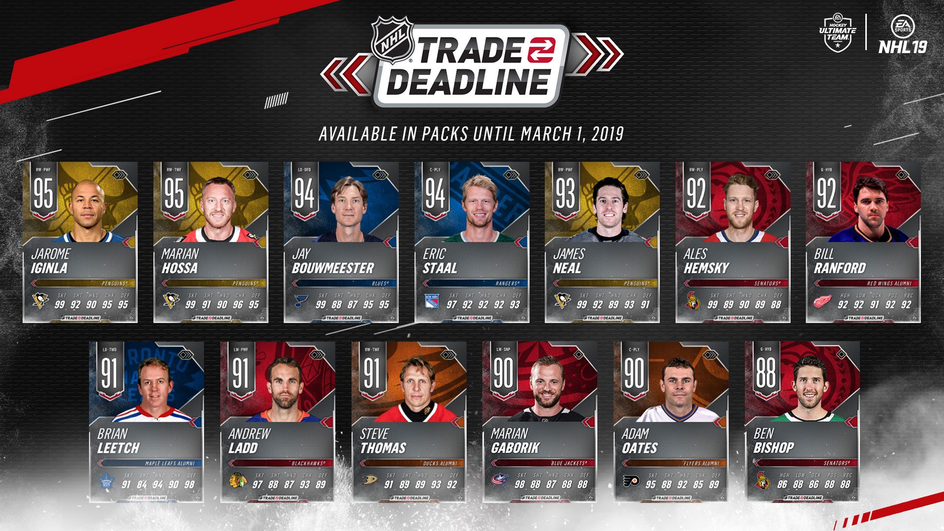 NHL® 19 Hockey Ultimate Team™ Trade Deadline Event EA SPORTS