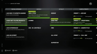 This picture shows the first screen of the Accessibility settings menu.