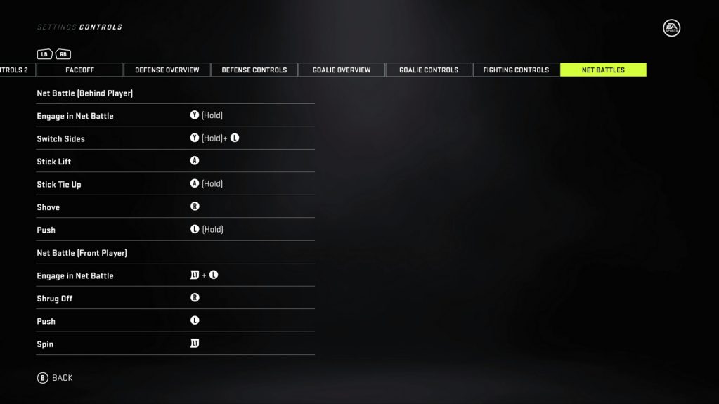 NHL 21 Controller Settings For Xbox One