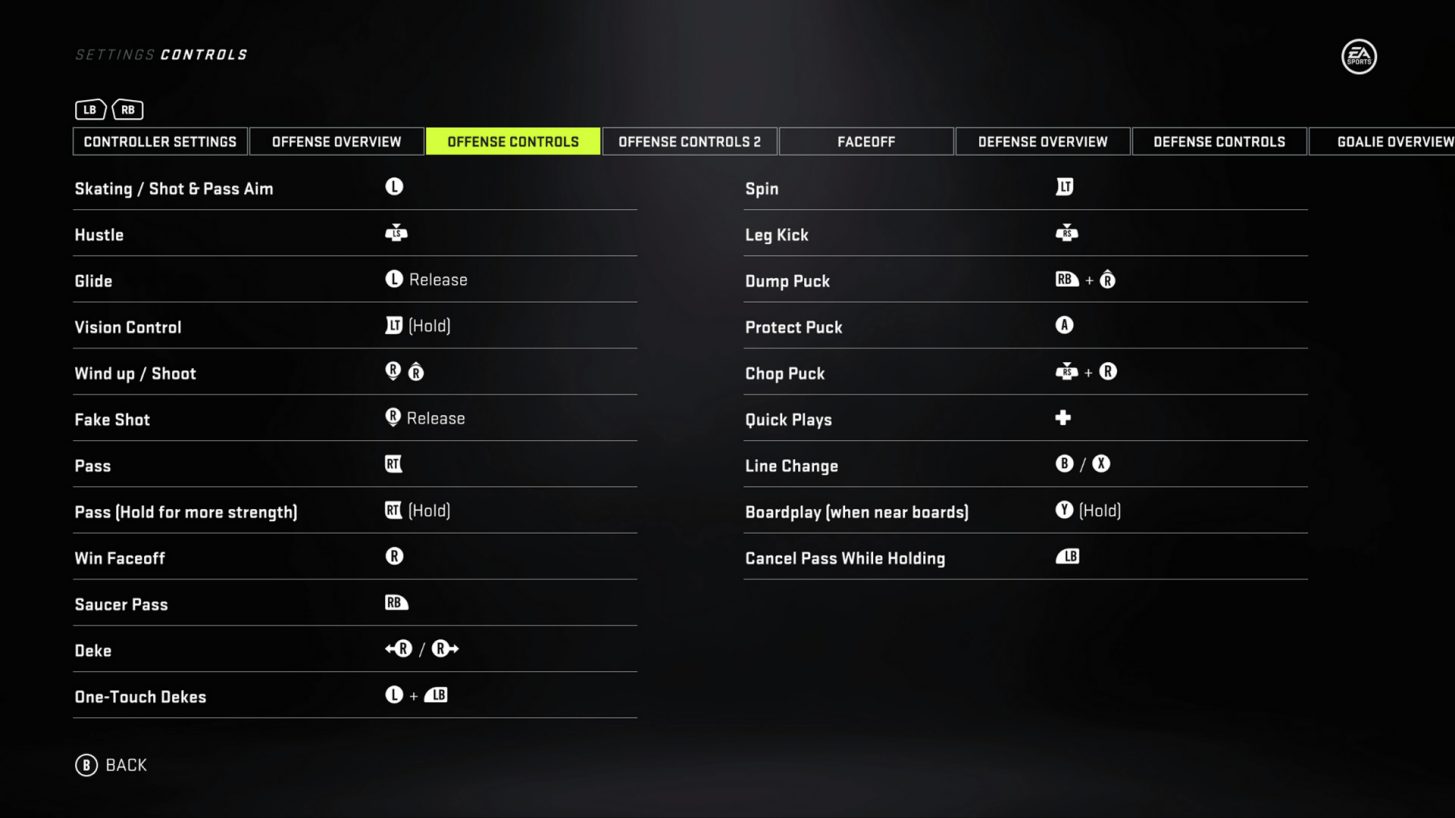 Nhl 21 Controller Settings For Xbox One Nhl 21 Controller Settings For Xbox One