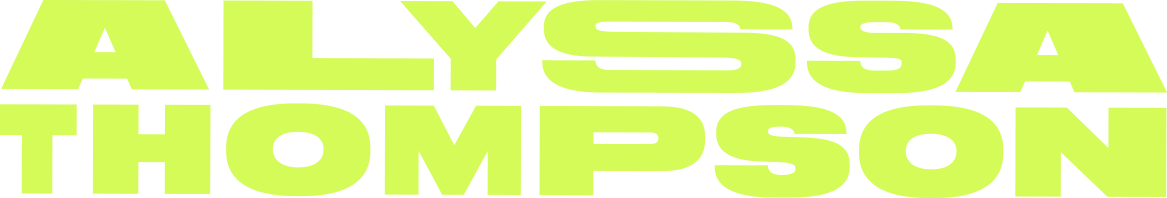 Alyssa Thompson's name in bright green and bold text