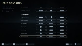 This image shows the Controls settings listed below.