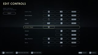 This image shows the Controls settings listed below.