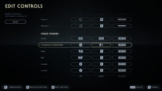 This image shows the Controls settings listed below.