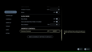 This image shows the Accessibility settings listed below.