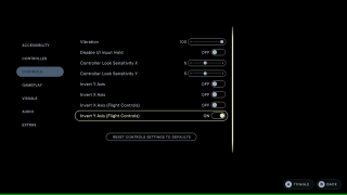 This image shows the Controls settings listed below.