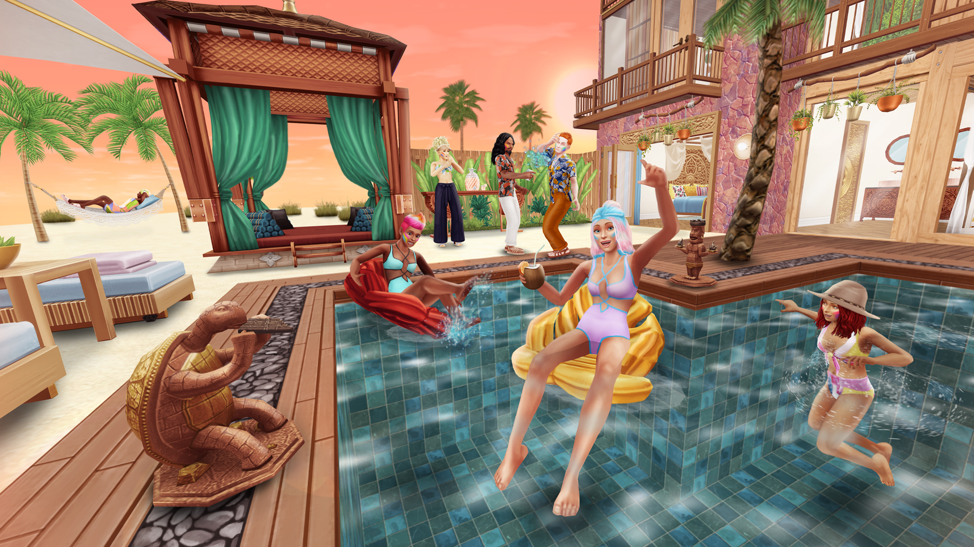 Sims freeplay пусть 3 персонажа положат глаз на диван sims