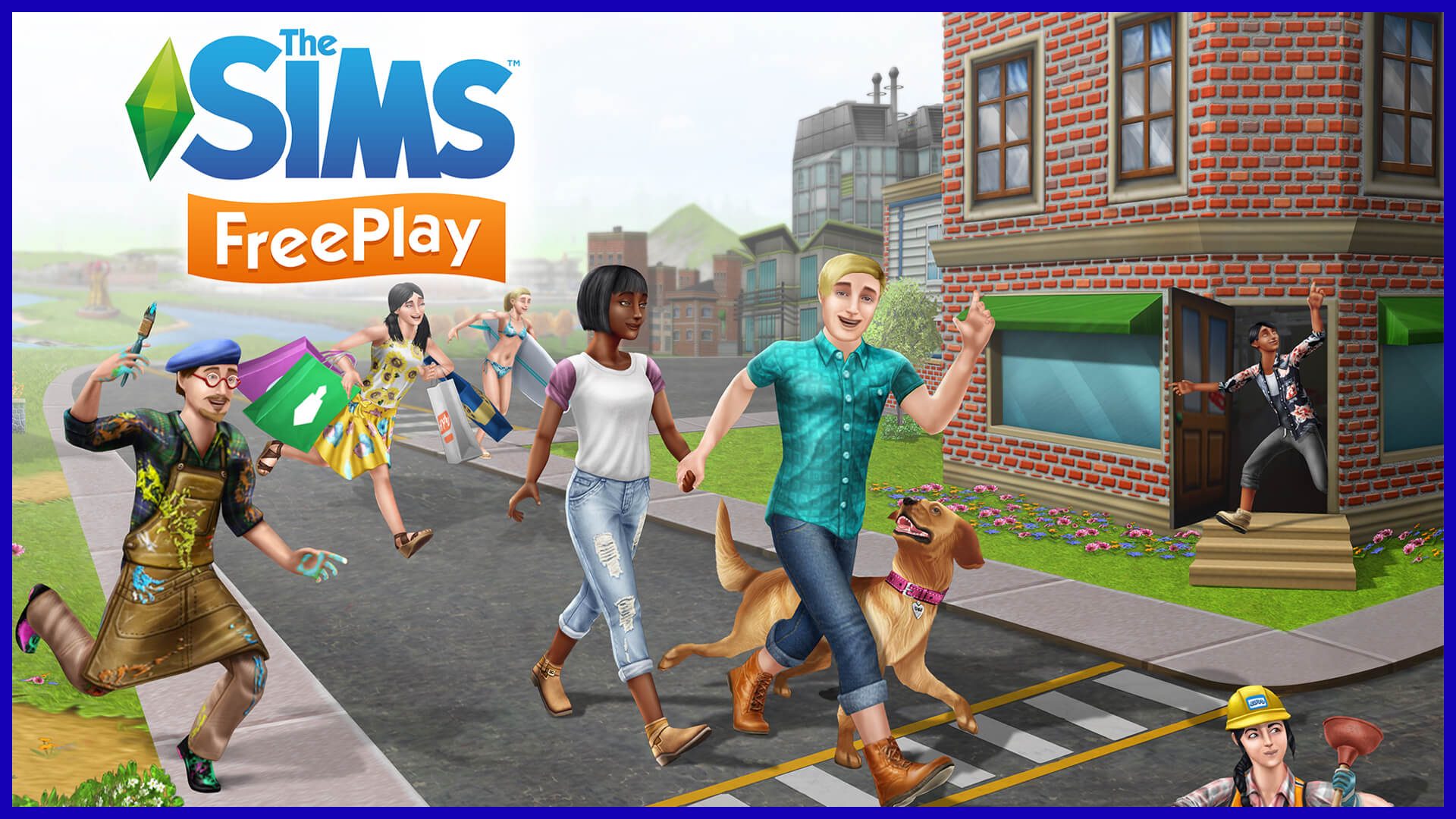 the sims freeplay пусть 3 персонажа положат глаз на диван