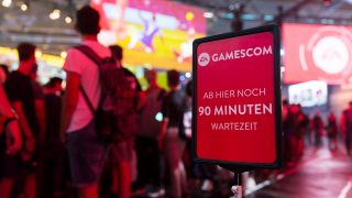 Temps d’attente estimé dans le stand de jeu EA