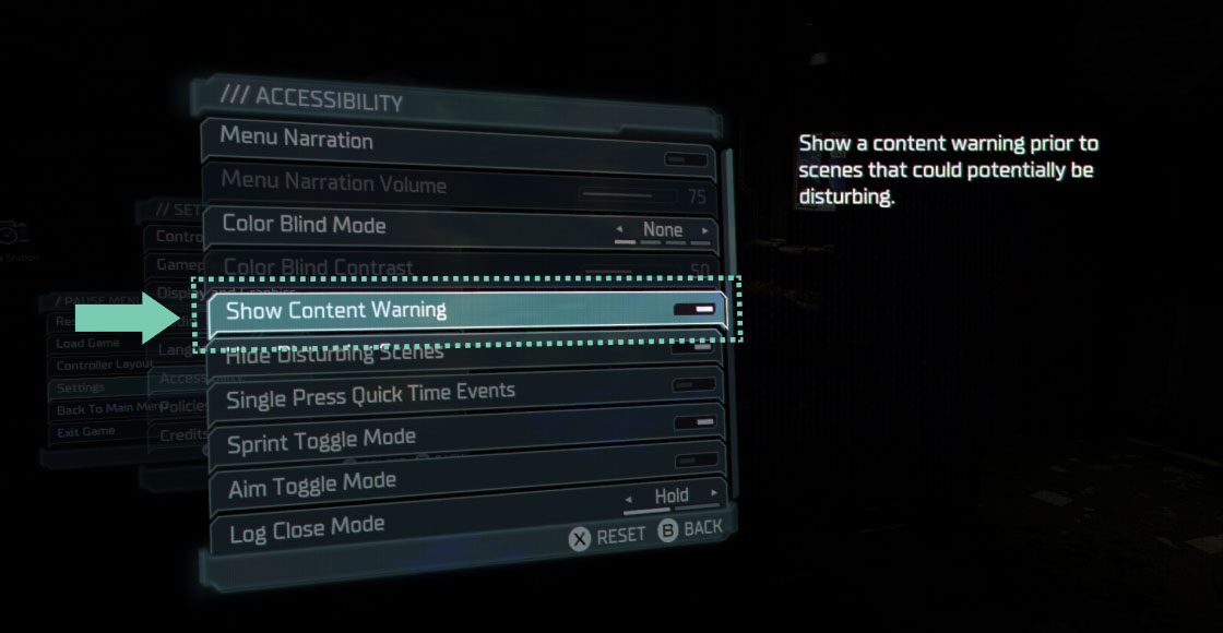 Dead Space™ – Content Warning – Electronic Arts