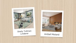 Featured February living room designs by Shelly Tollman Linderer and AnGell Motard