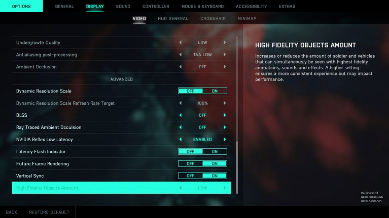 Battlefield 2042 Display Settings For PC - An Official EA Site