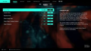 Battlefield 2042 Crossplay Settings - FOXNGAME