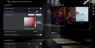 A settings screen from Battlefield 6, showing various optimizations for crosshair appearance and functionality.